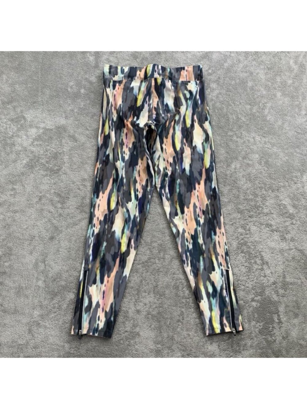 OYSHO Fitness Leggings Womens Medium Abstract Ankle Yoga Gym Workout Athleisure - Picture 12 of 13